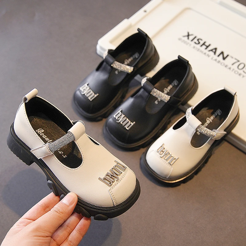 22010女童皮鞋软底真皮秋季女童公主鞋时尚学生皮鞋防滑儿童公主