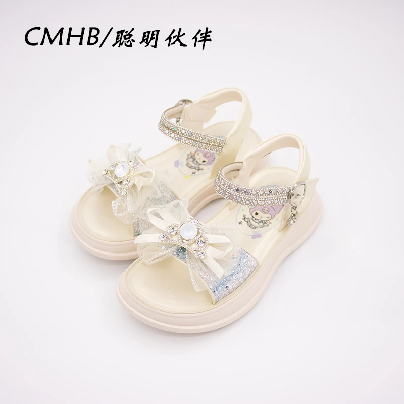 2024夏季新款女童凉鞋时尚休闲百搭防滑软底中大童6-12岁童鞋