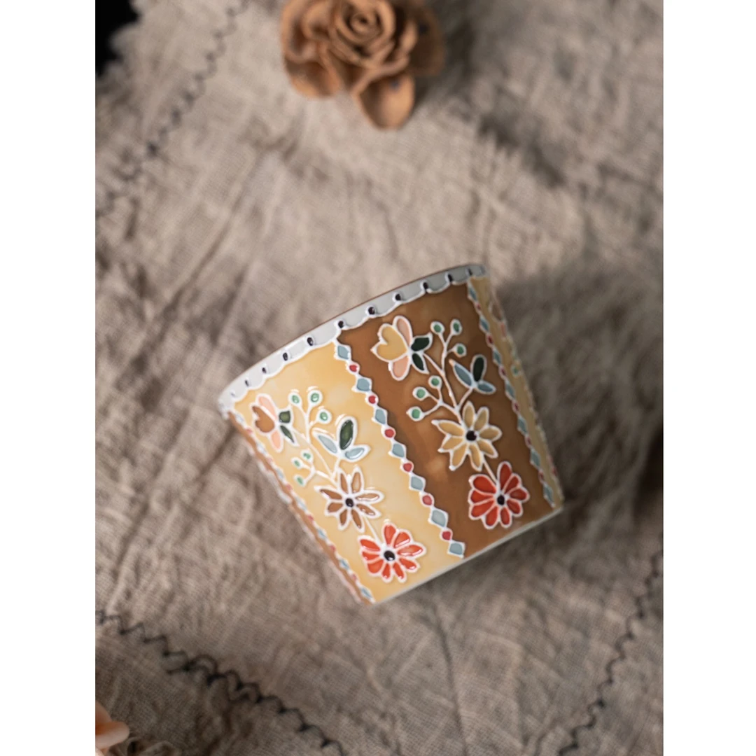 上禾 | 敦煌壁画系列咖黄手握杯