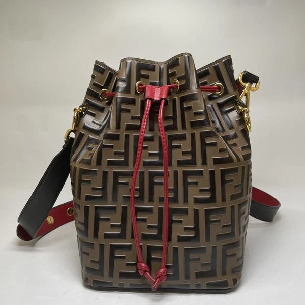 95新 FENDI/芬迪 范大范 老花水桶包/5248 9148