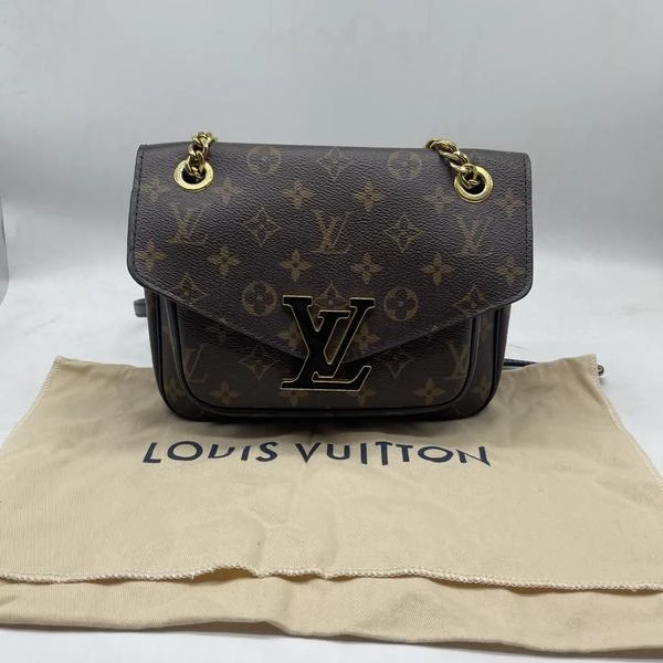 95新 LouisVuitton/路易威登 范大范Lv老花Passy邮差包/1689 1430