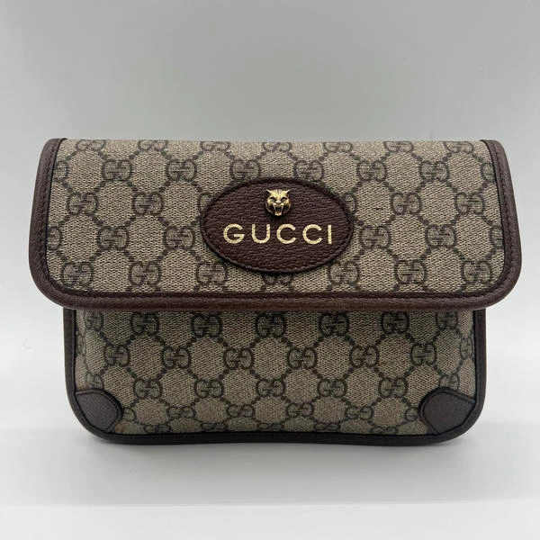 95新 GUCCI/古驰 范大范Gucci单面虎头斜挎包/7491 5792