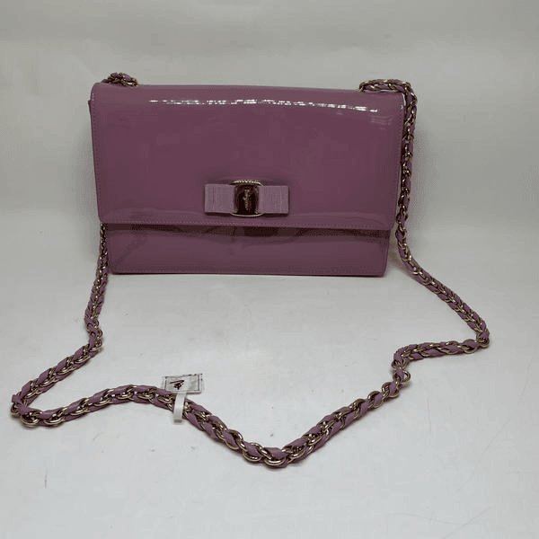 95新 FERRAGAMO/菲拉格慕 范大范vara蝴蝶结单肩包/9343 3863