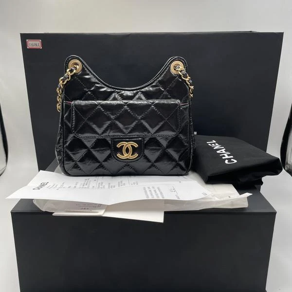 99新 Chanel/香奈儿 范大范23C天猫精灵小号黑色单肩包/6778 2058