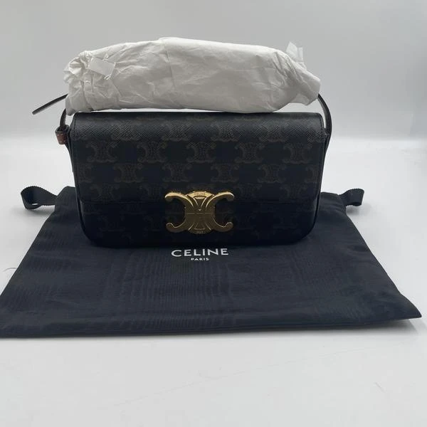 95新 Celine/思琳 范大范Celine凯旋门老花腋下包/5870 7128
