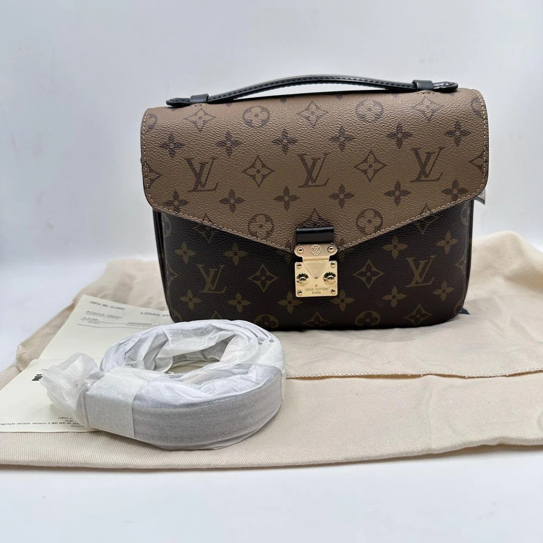 99新 LouisVuitton/路易威登 范大范LV拼色邮差老花/9230 5291