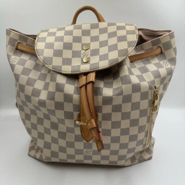 95新 LouisVuitton/路易威登 棋盘格双肩包/7393 8850
