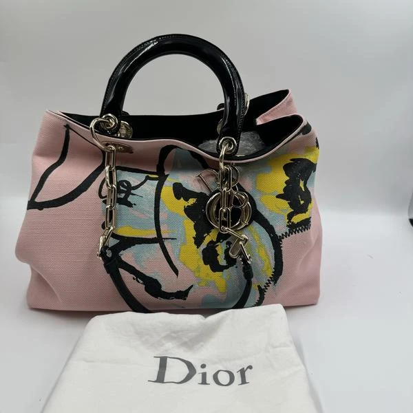 95新 DIOR/迪奥 涂鸦vip单肩手提包/2380 3684