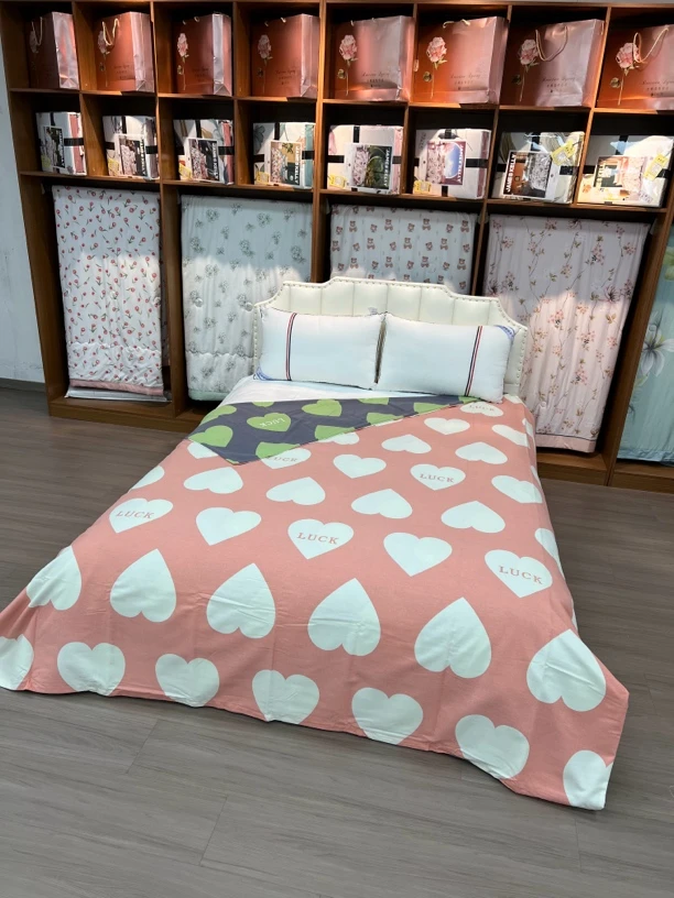 双人棉被套（爱心世界）尺寸2X2.3米加厚斜纹亲肤柔软舒适