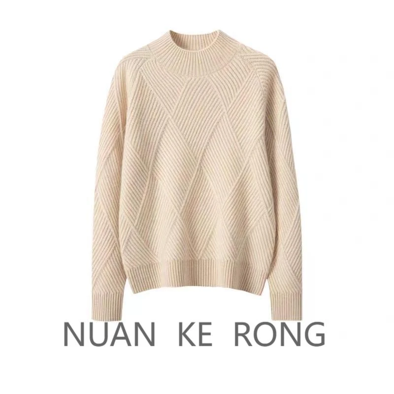 【 小禾款！套头衫 】羊绒针织衫 山羊绒毛衣 针织套头衫 半高领重工