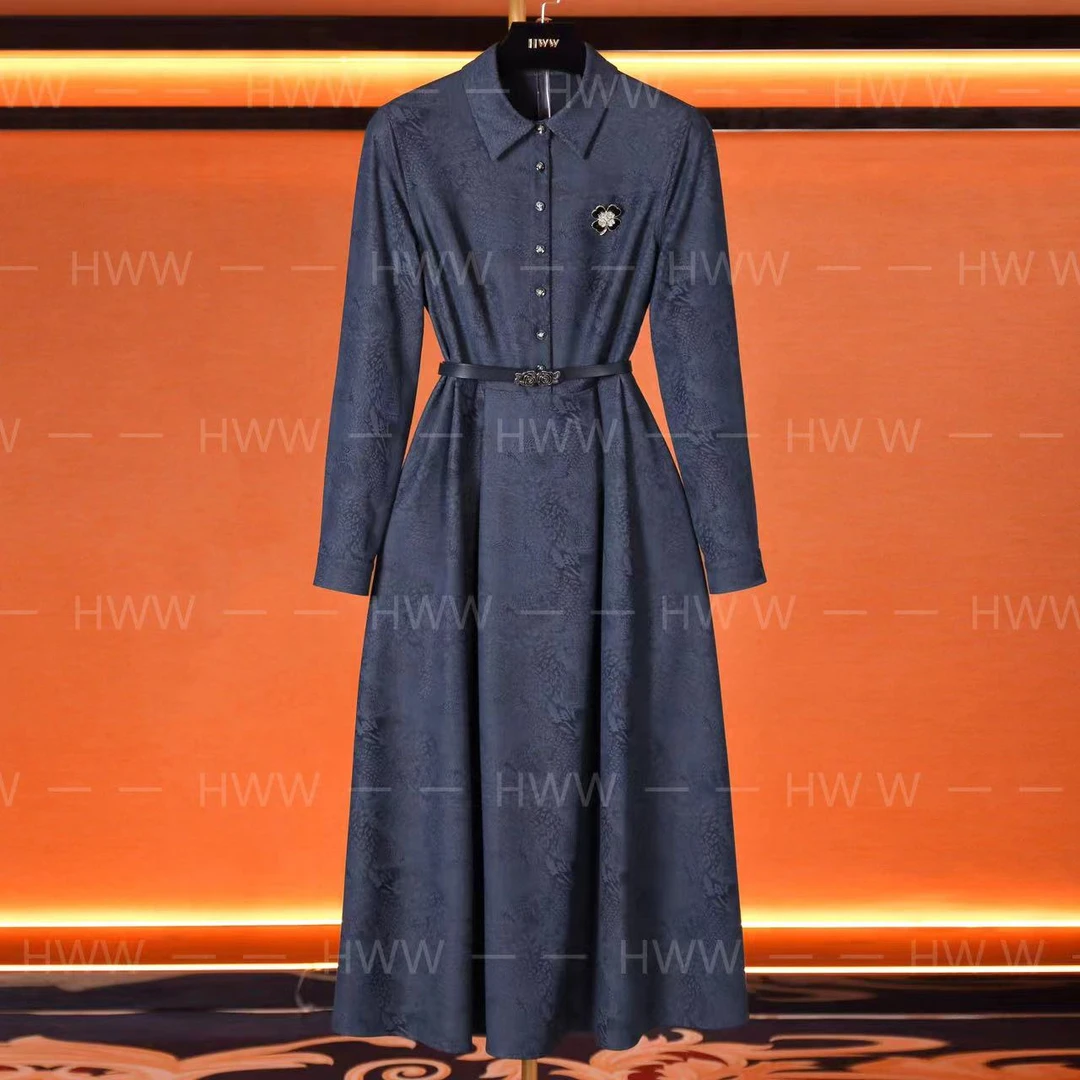 轻奢设计师女装连衣裙优雅气质修身时尚收腰连衣裙DHZZR404491