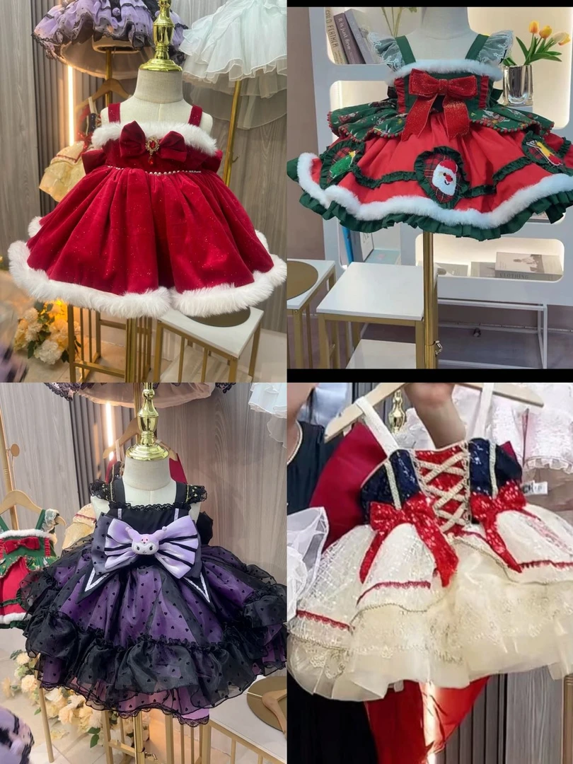 公主裙儿童连衣裙春夏季女童洛丽塔甜美礼服连衣裙