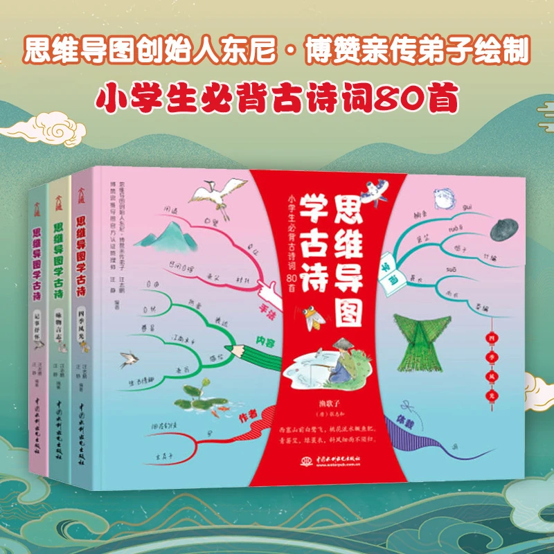 思维导图学古诗（精装全3册）小学生学古诗词必备秘籍