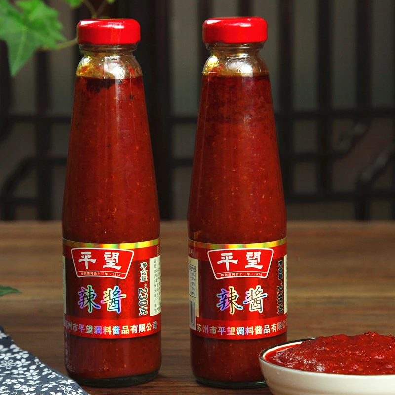 苏州特产平望莺脰湖辣酱下饭菜辣椒酱苏式汤面辣油调味料拌饭拌面