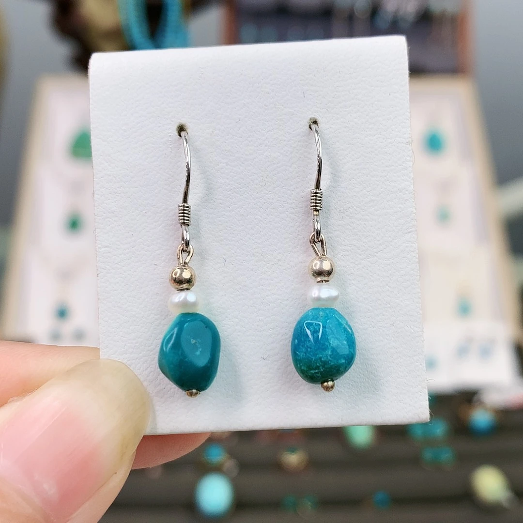 绿松石珠宝奇石银S925镶嵌