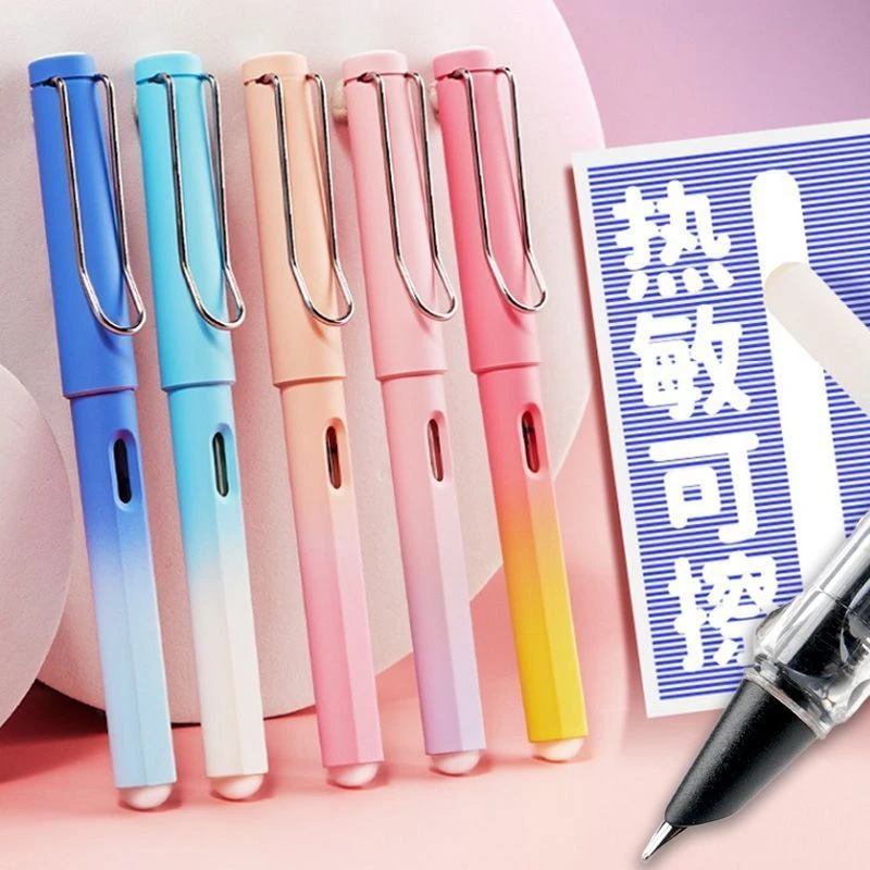 热敏可擦钢笔小学生三年级学生儿童暗尖魔力擦可替换墨囊晶蓝墨蓝