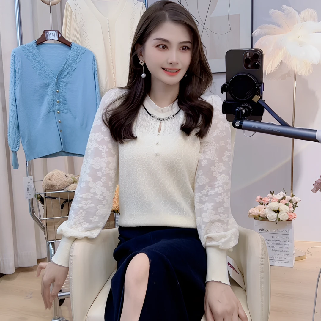 原搭201-222【一霖精选】秋冬季针织上衣小香风气质毛衣百搭女装