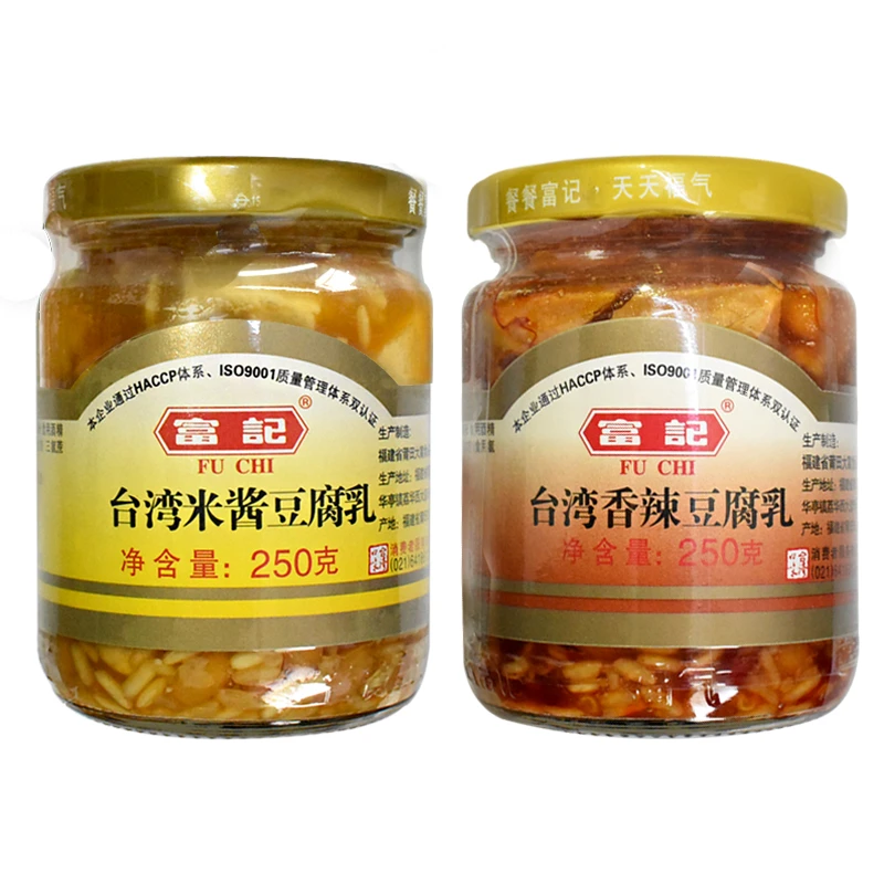 广东潮汕特产米酱豆腐乳富记台湾风味小吃粥舌尖美食拍瓶姜1g