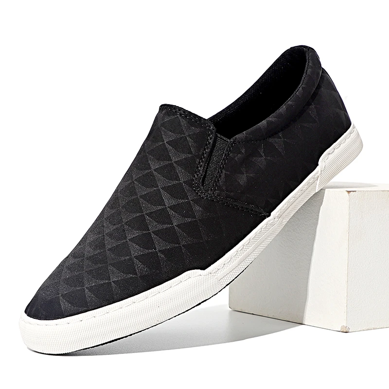 夏季男士一脚蹬布鞋轻便软底驾车低帮男鞋套脚懒人休闲鞋*23005