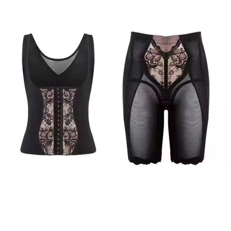 院线同款黄金甲修身束腰收腹裤身材管理器两件套