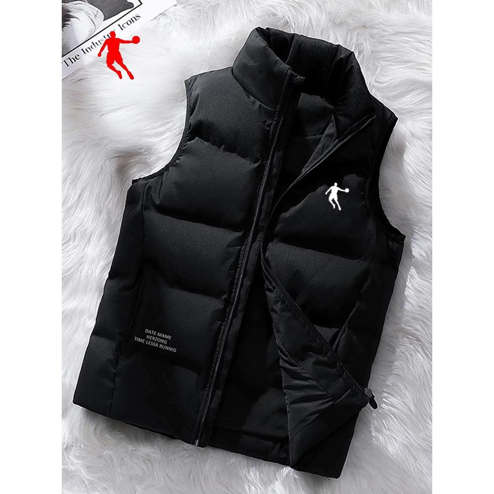 乔丹中国羽绒马甲男士秋冬季潮轻薄大码鸭绒保暖背心坎肩无袖马夹