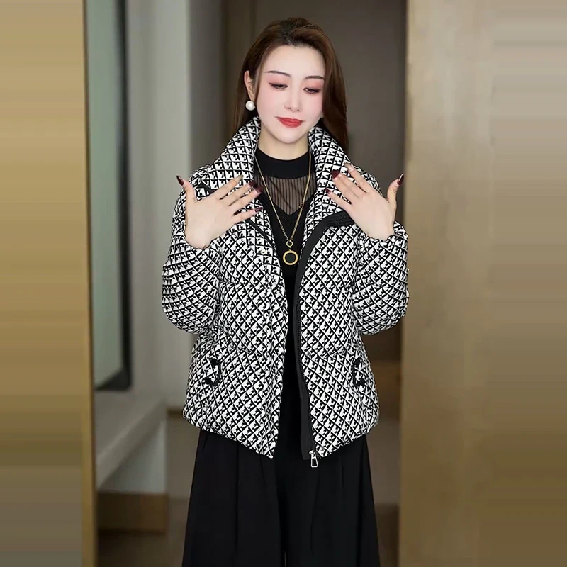 韩版加绒加厚棉衣外套女2025冬季新款时尚气质减龄小个子保暖棉服