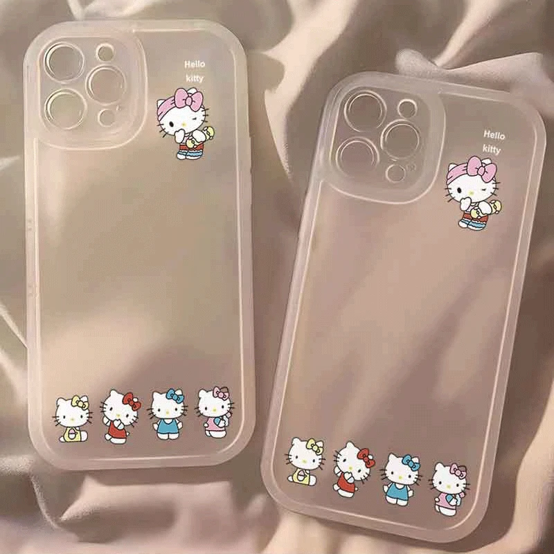 可爱kt苹果15ProMax手机壳iPhone14防摔13全包12新款11软壳X女8