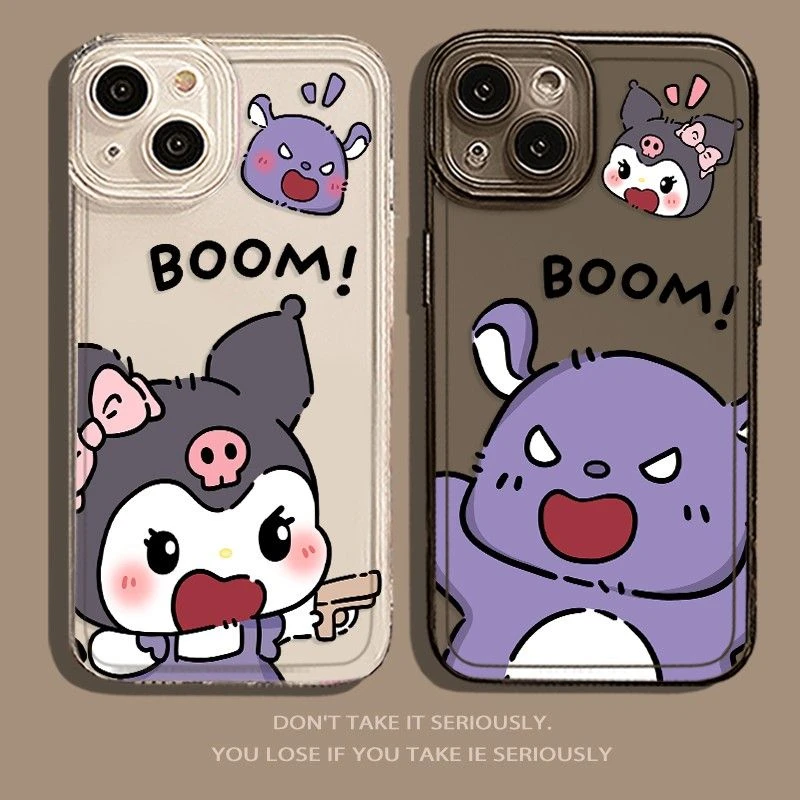 库洛米苹果iPhone15ProMax手机壳14情侣13透明12防摔X软壳11女7/8