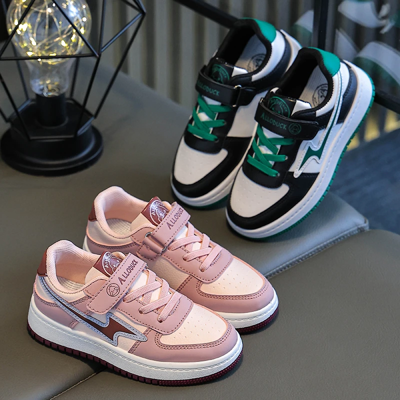 童鞋女童高帮板鞋2023冬季新款男童休闲鞋加绒运动鞋儿童棉鞋