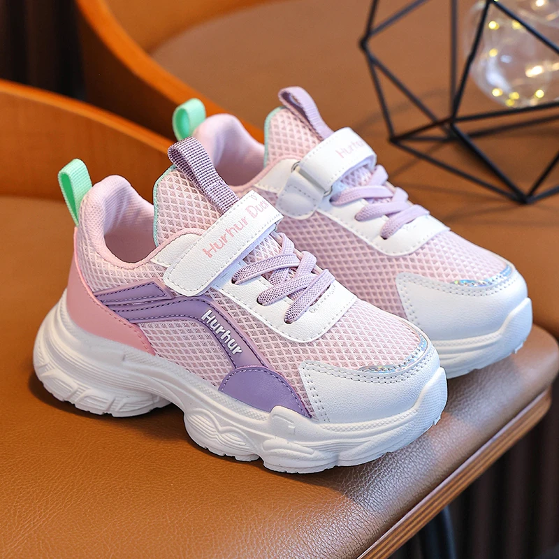 2025新款儿童运动鞋网面透气防滑女童鞋子春秋季网面中大童潮鞋