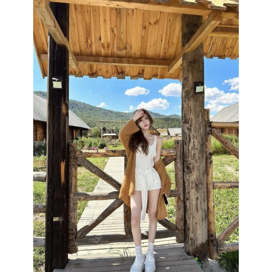 NSS 松弛感Lady 马海毛开衫毛衣女慵懒风中长款针织外套