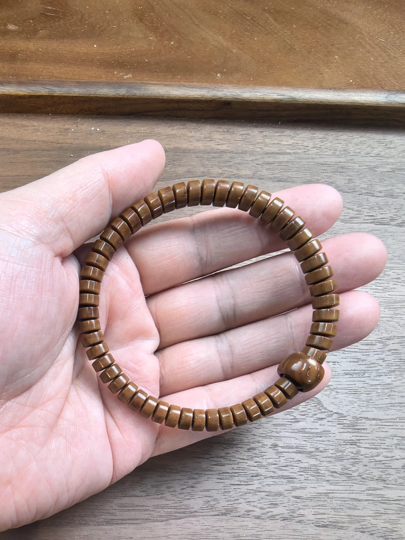 紫金鼠手串精工咖皮药片7+3带跑环