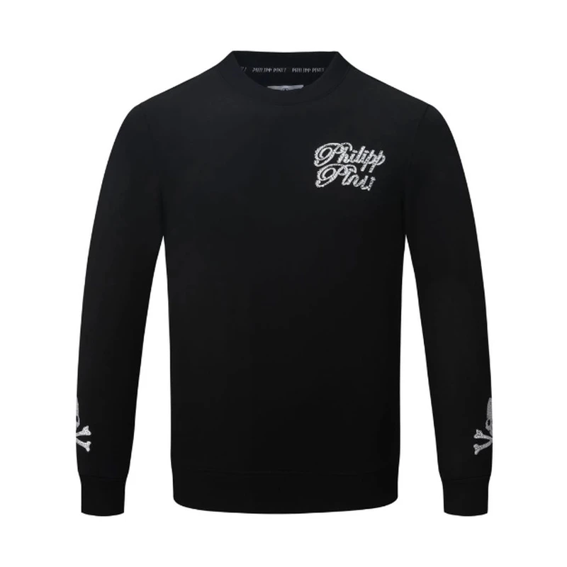 PHILIPP PINLIPP正品秋冬季潮流时尚百搭休闲黑白男打底衫长袖