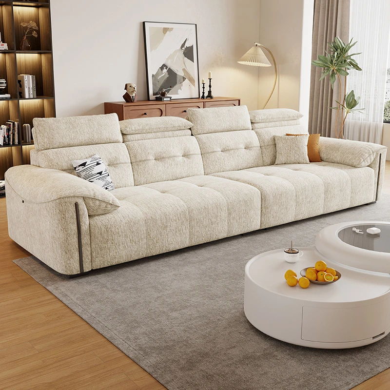 香格世家高档新款瑞雪雪尼尔棉麻布艺沙发家用客厅布艺沙发#1001