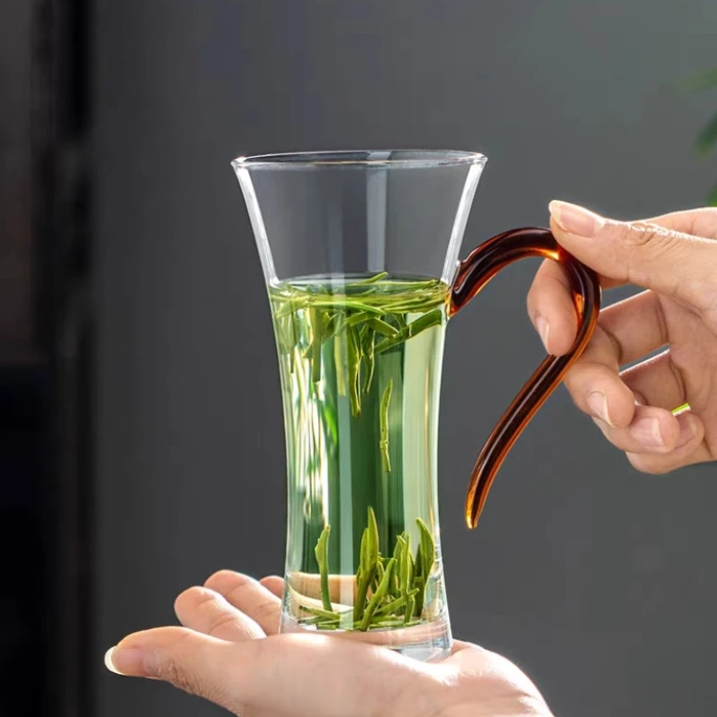 玻璃杯绿茶杯耐热玻璃泡茶杯水杯