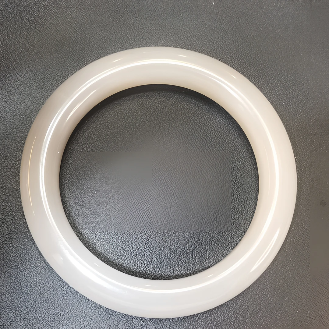 和田玉青海冰胶料一细高白手镯时尚冰透（多样性发货）