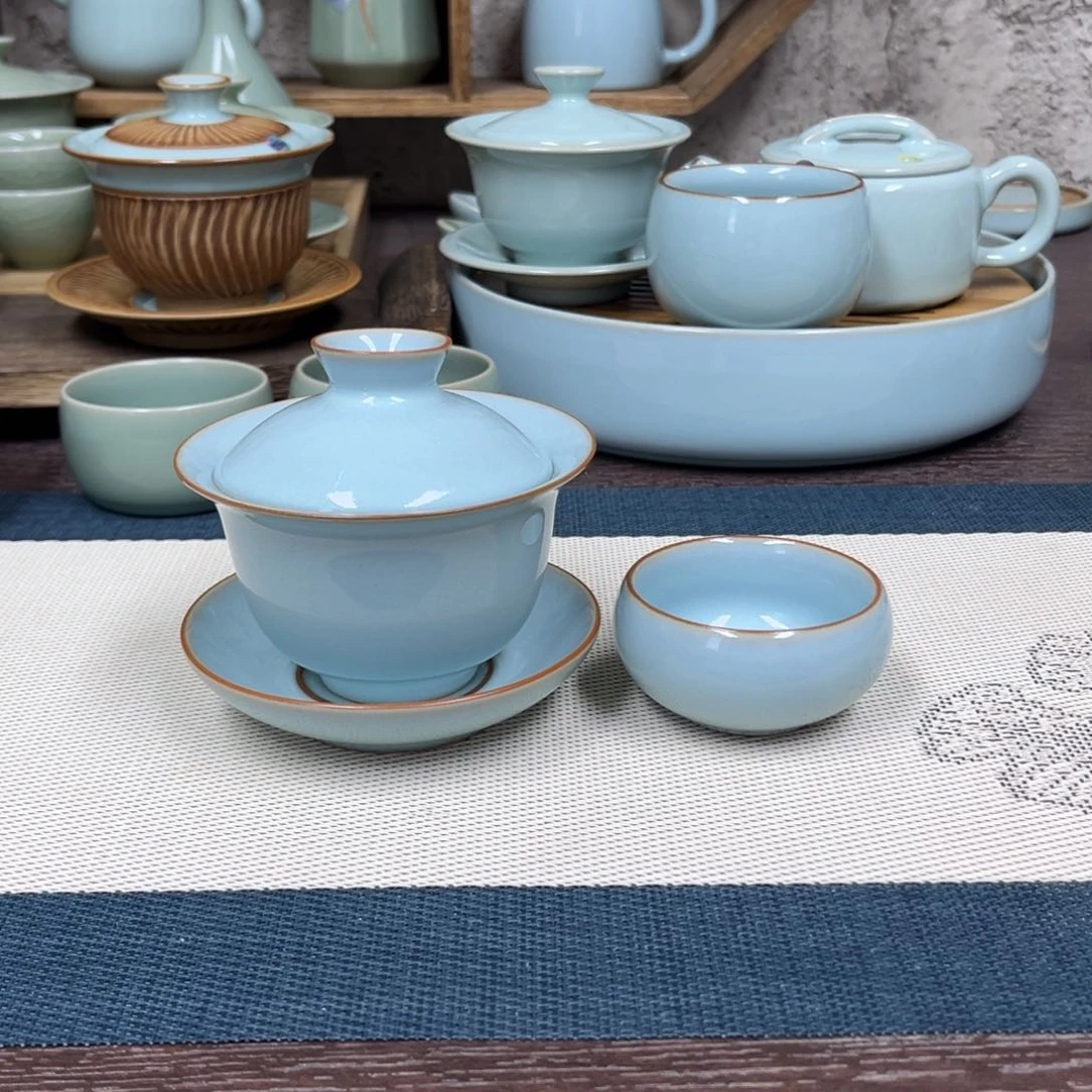 盖碗暇 送一个杯子