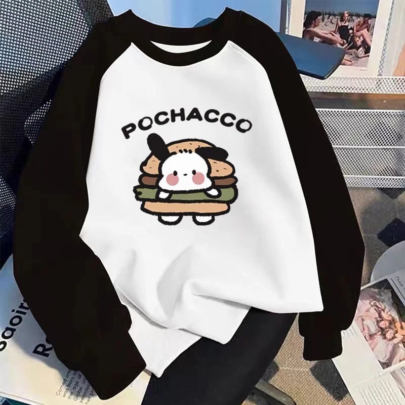 中大童可爱时尚帕恰狗印花纯棉长袖T恤打底衫学生小众儿童上衣服