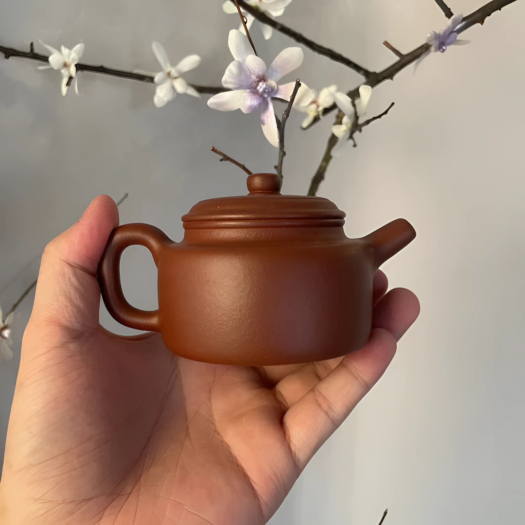 【德钟】围炉夜话高端茶器全手工原矿紫砂hh红降坡德钟150cc