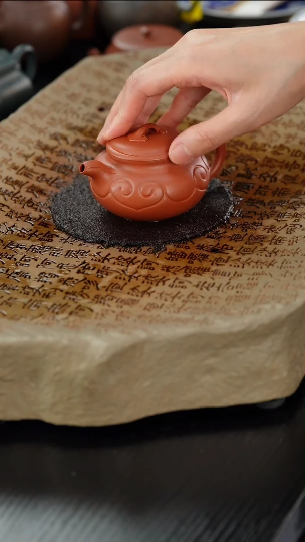 【闪购商品】紫砂茶壶bht朱泥仿古如意130cc