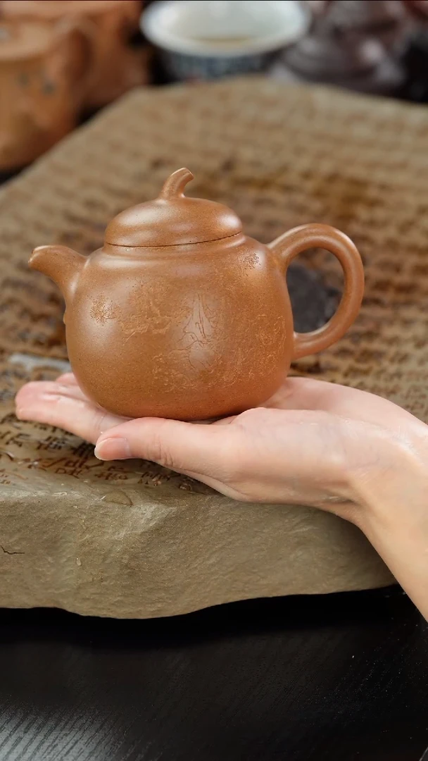 【闪购商品】紫砂茶壶统老段泥匏瓜200cc