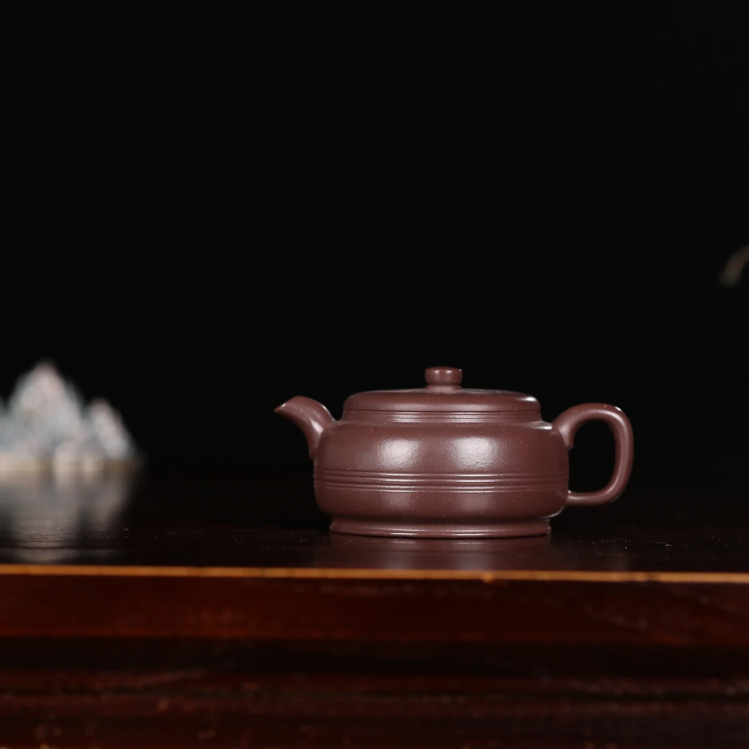 【待香】围炉夜话高端茶器宜兴原矿紫砂全手工待香高温紫泥130cc