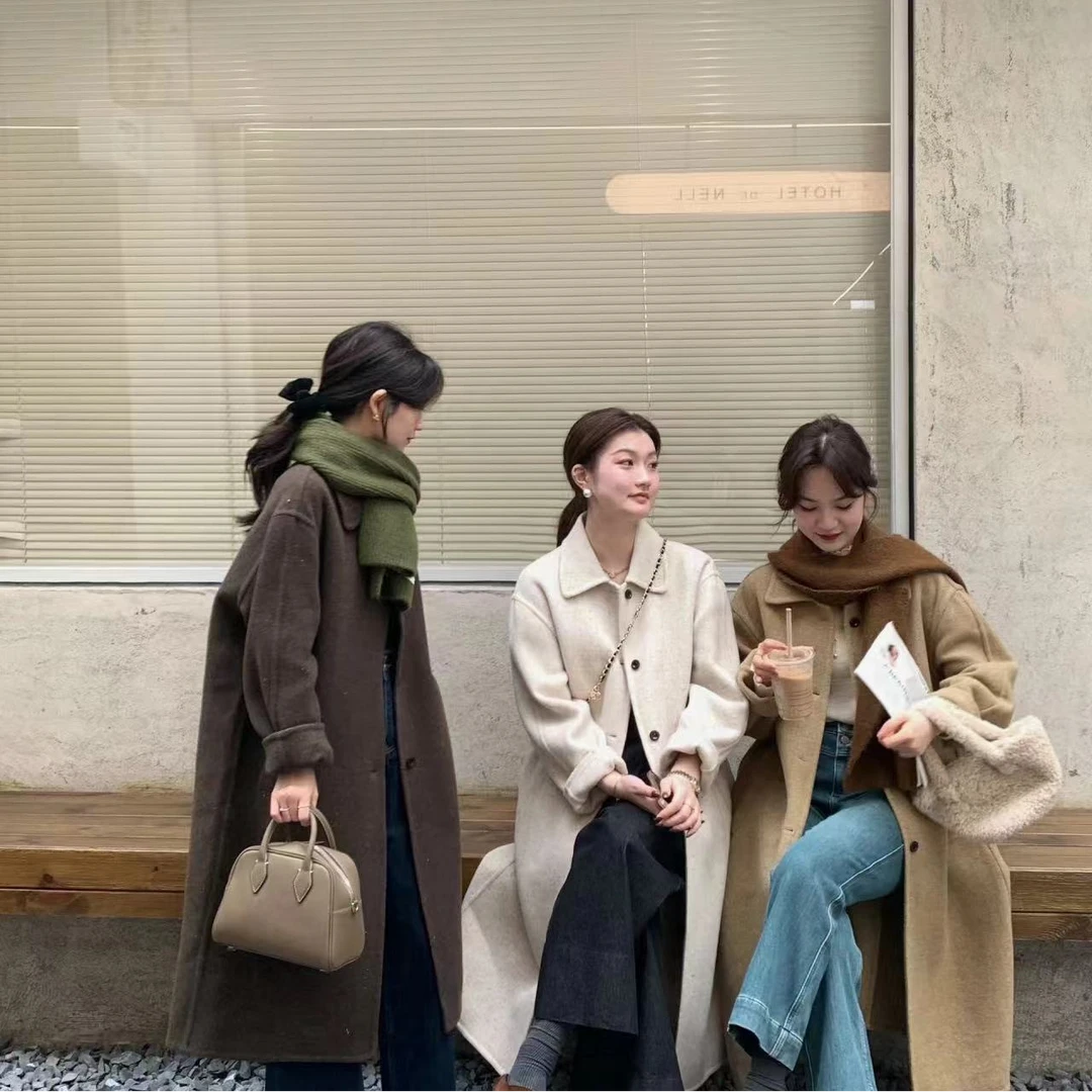 【反季 超多福利合集】源头工厂时尚百搭宽松翻领双面大衣