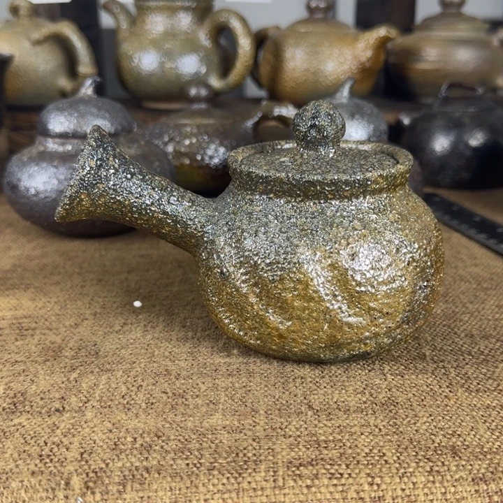纯手工制作精品侧把壶