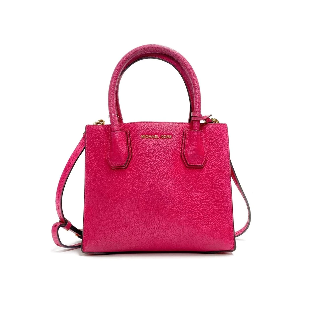 95新 MICHAEL KORS/迈克高仕 玫红手提单肩包