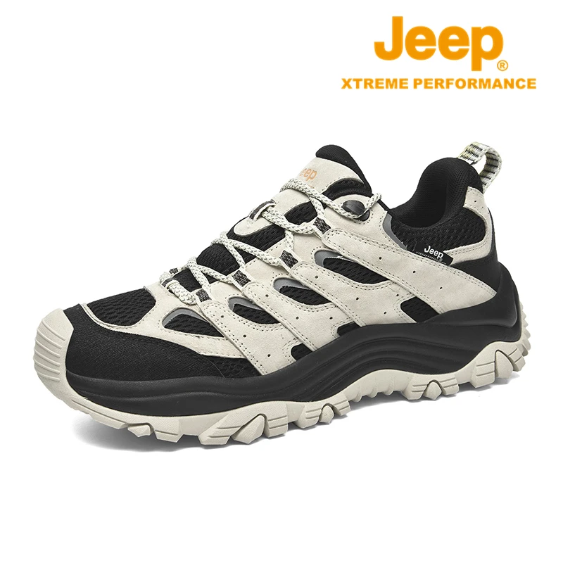 JEEP/吉普户外休闲2023年秋季新款耐磨时尚软底轻便徒步运动男鞋