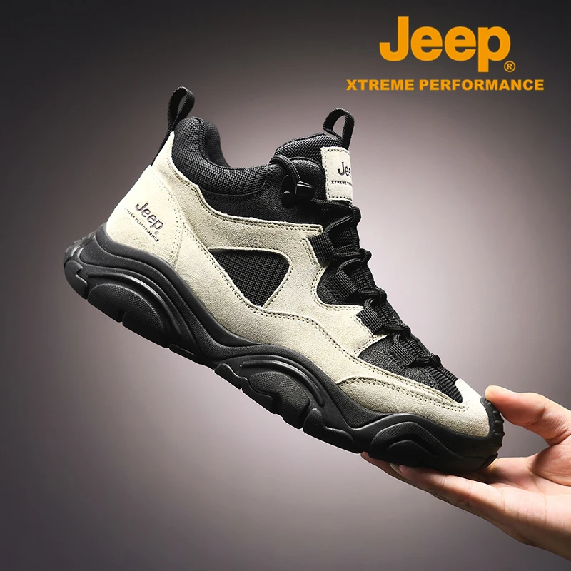 JEEP/吉普户外休闲鞋2025年秋冬男士时尚百搭防滑耐磨徒步登山鞋