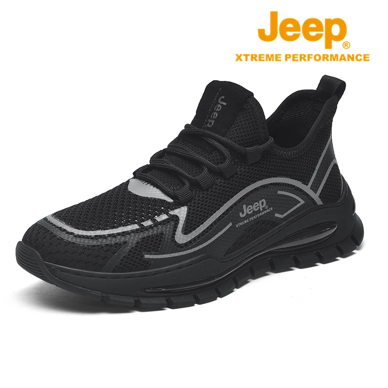 JEEP/吉普户外登山徒步鞋2024年新款男士透气网面鞋时尚休闲鞋男