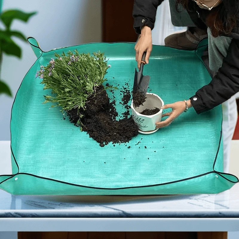 园艺地垫家庭园艺防水换土垫多肉植物用拌土浇水工具换盆种植花垫