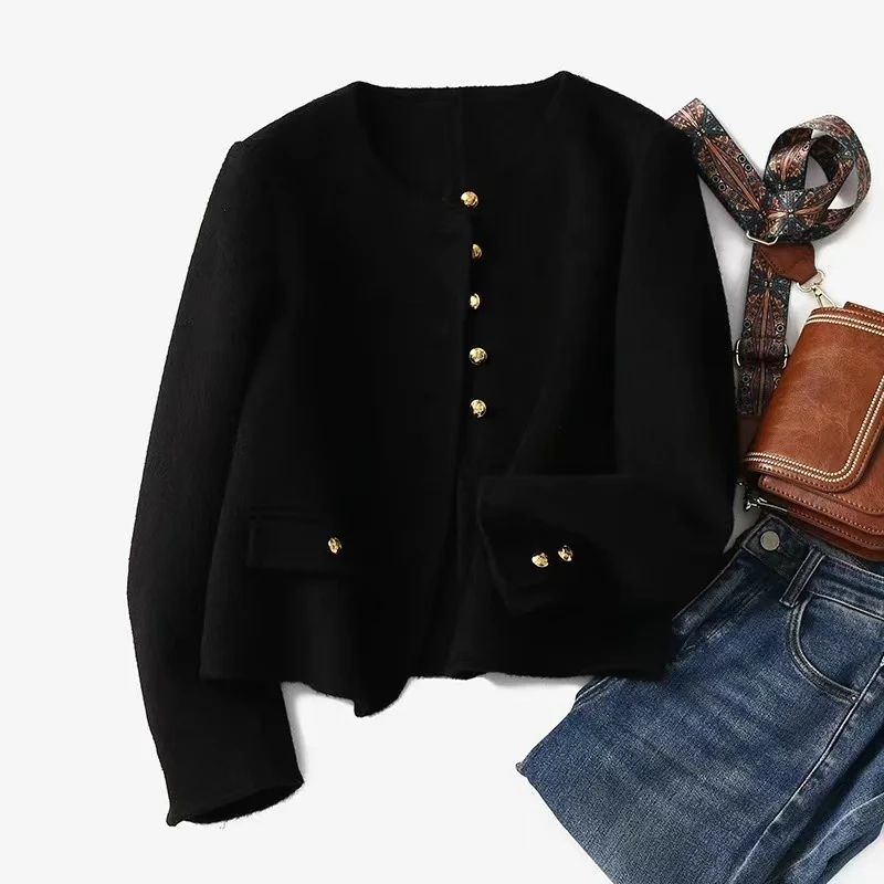 【井施】  8358   时尚百搭双面大衣